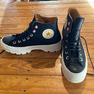 Waterproof converse black size 8 lug sole